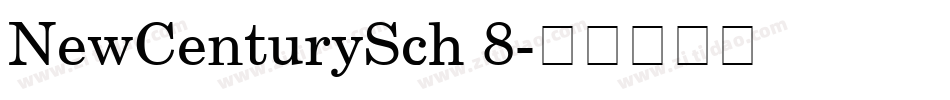 NewCenturySch 8字体转换